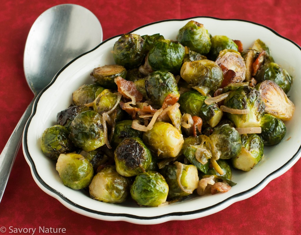 Wasabi Brussels Sprouts with Bacon