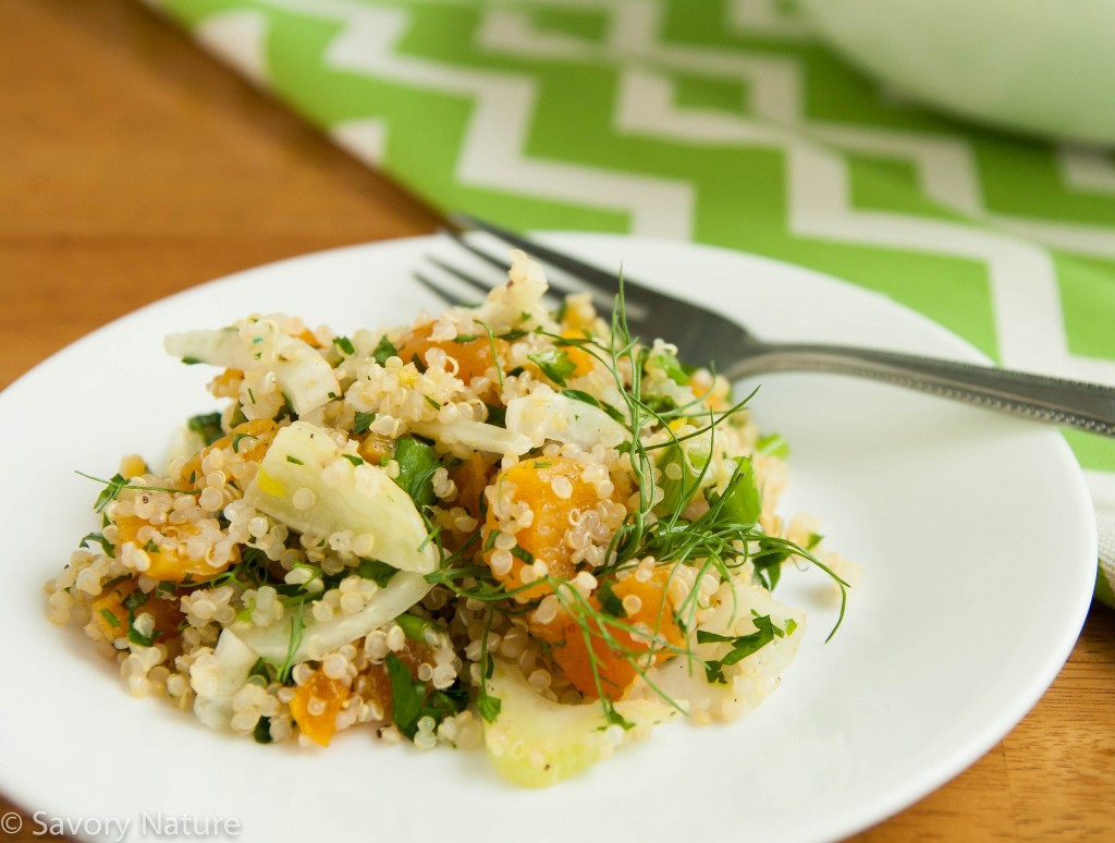 Quinoa Salad with Fennel and Apricots