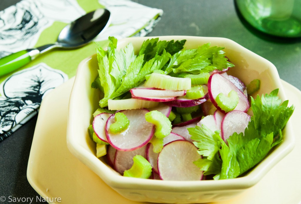 Sauteed Radishes and Celery