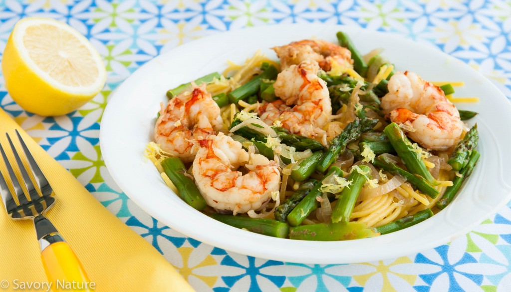 Shrimp and Asparagus Pasta