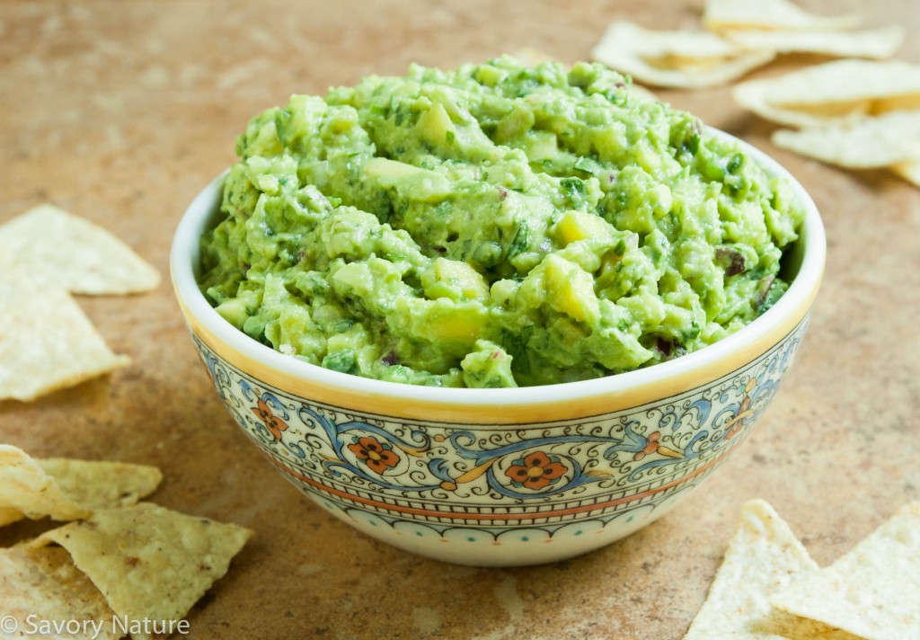 Guacamole with Mango and Shrimp