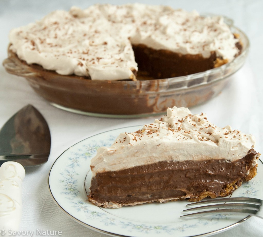 Coffee Chocolate Cream Pie - Dairy Free, Gluten Free