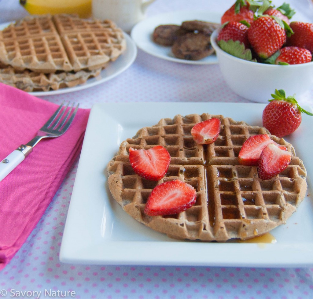 Banana Buckwheat Gluten Free Waffles