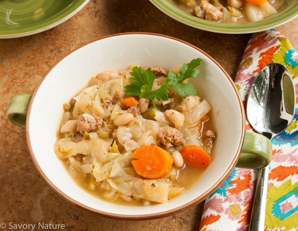 Cabbage Soup with Turkey Sausage