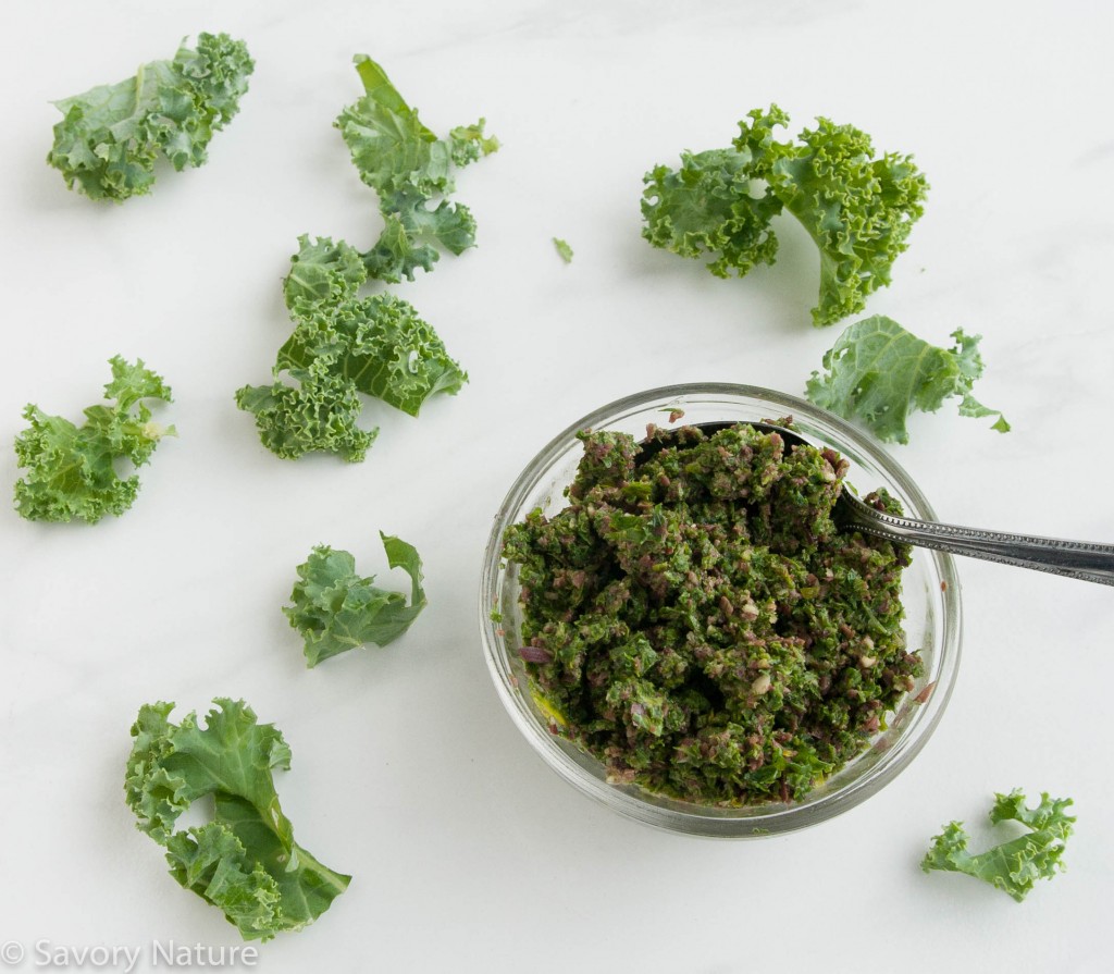 Kale Pesto with Olives