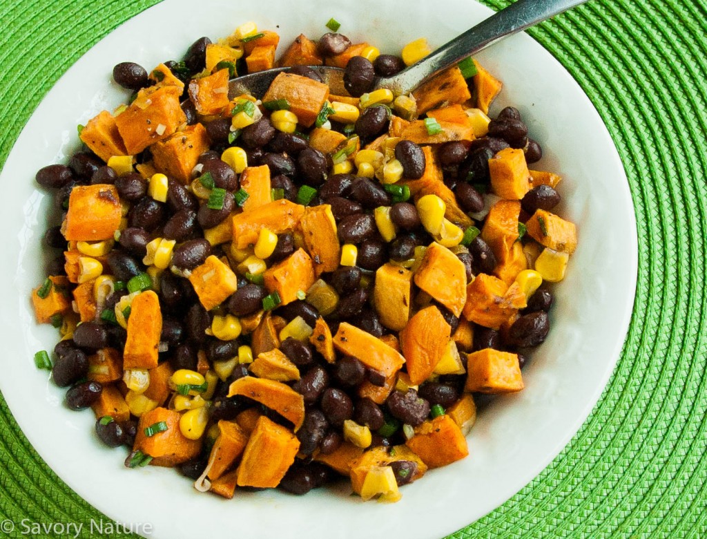 Sweet Potato, Black Bean and Corn Salad