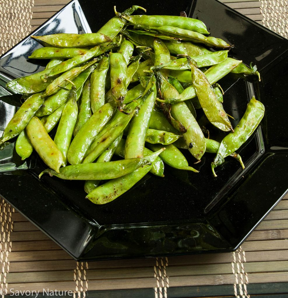 Grilled English Shelling Peas